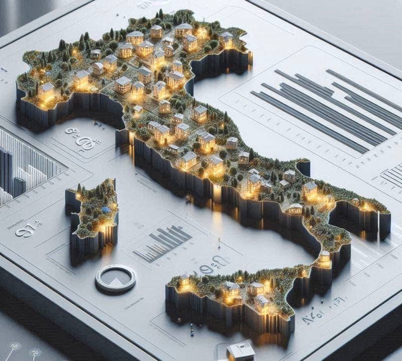 Immagine relativa al Censimento ISTAT delle abitazioni nel 2021, con suddivisione tra occupate e non utilizzate